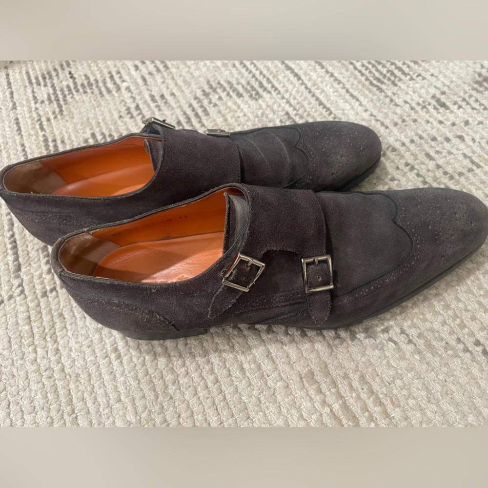 Men’s Santoni Suede oxfords Italy size 41